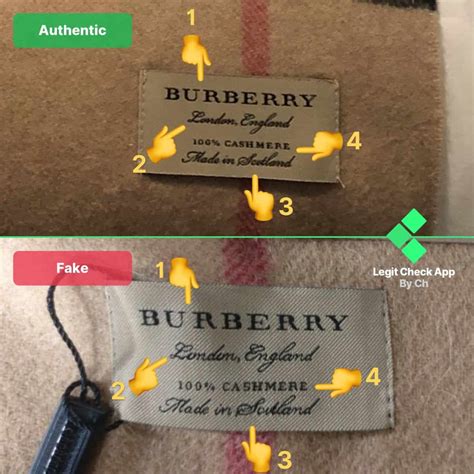 burberry london scarf real vs fake|genuine burberry label.